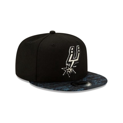 Black San Antonio Spurs Hat - New Era NBA 2019 NBA Authentics City Series 9FIFTY Snapback Caps USA1065398